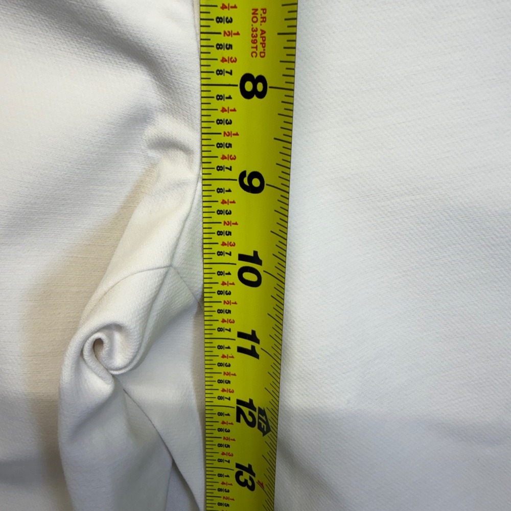 WHBM White House Black Market Slim Straight Leg Pants Ivory Size 2L Career - Picture 8 of 9